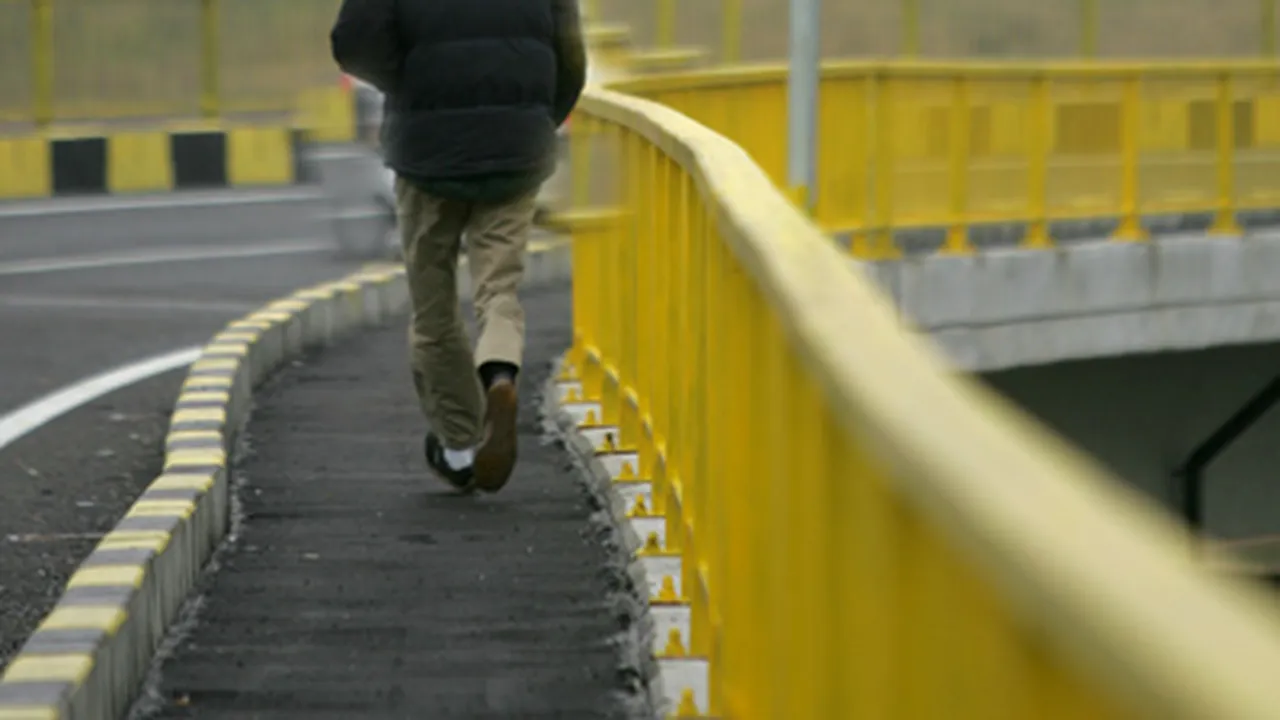 Pasarelă pietonală peste râul Colentina