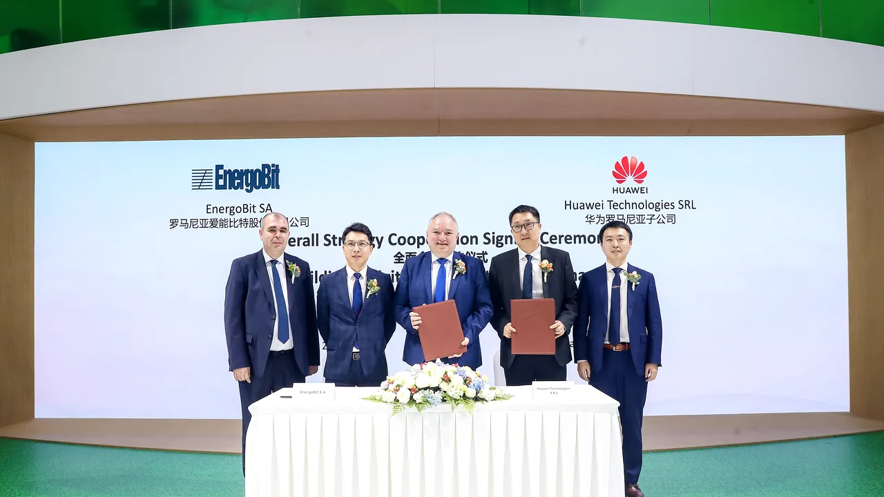 EnergoBit şi Huawei încheie un Memorandum de înţelegere