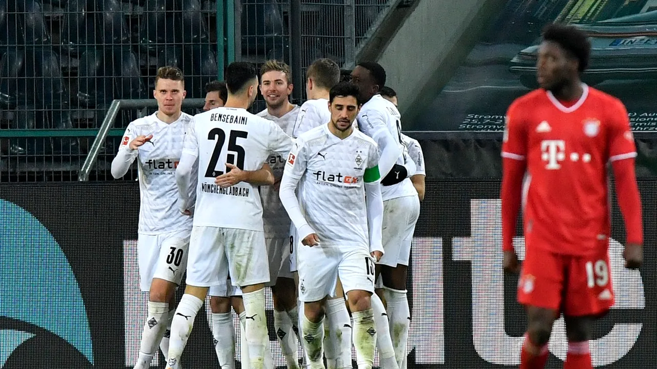 Borusia Munchengladbach furnizează surpriza weekendului învingând-o pe Bayer Munchen