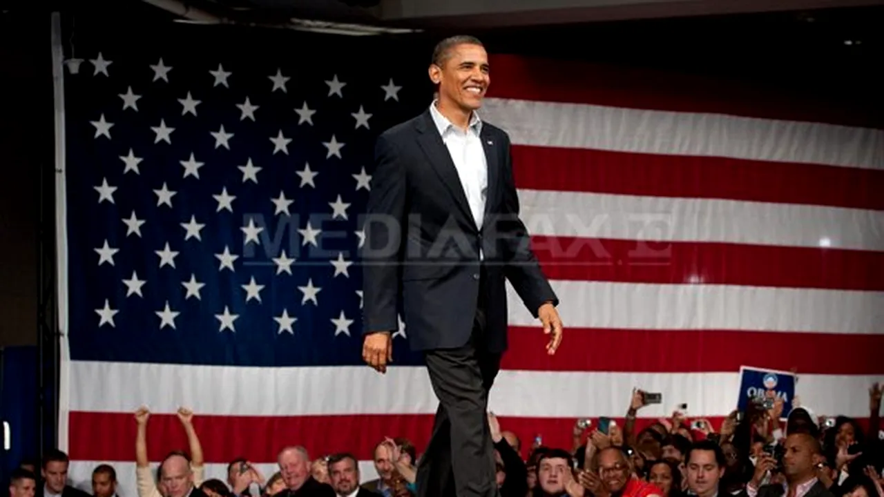 Barack Obama, întrerupt de protestatari în timp ce rostea un discurs la un miting electoral