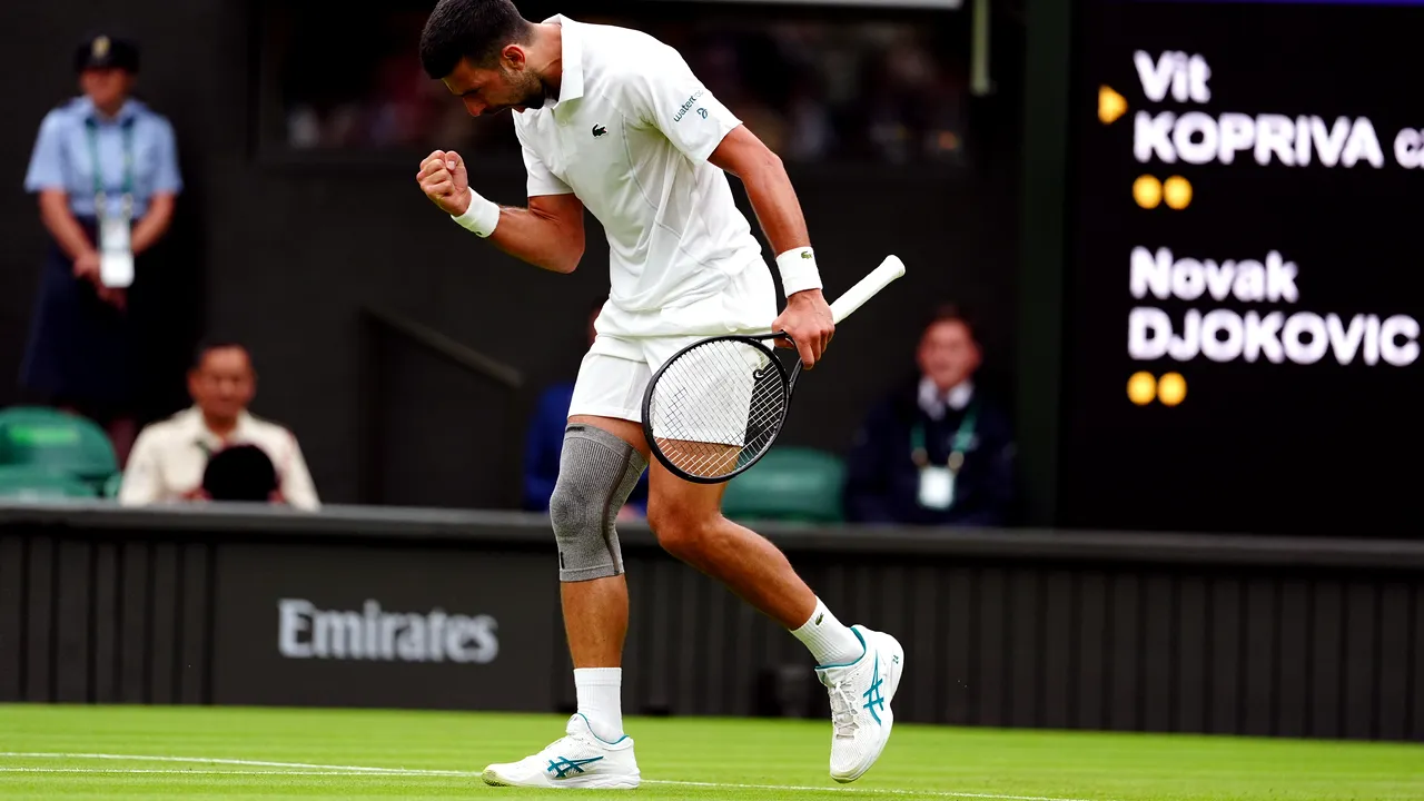 Djokovic trece uşor de Kopriva şi ajunge în turul doi la Wimbledon