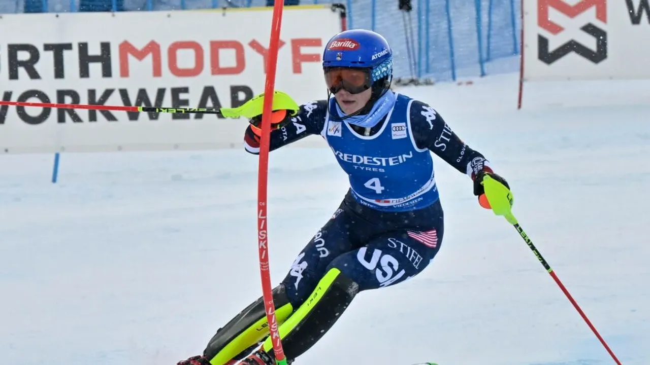 Mikaela Shiffrin câștigă a 9-a cursă de slalom din sezonul Cupei Mondiale de schi alpin, record al competiției