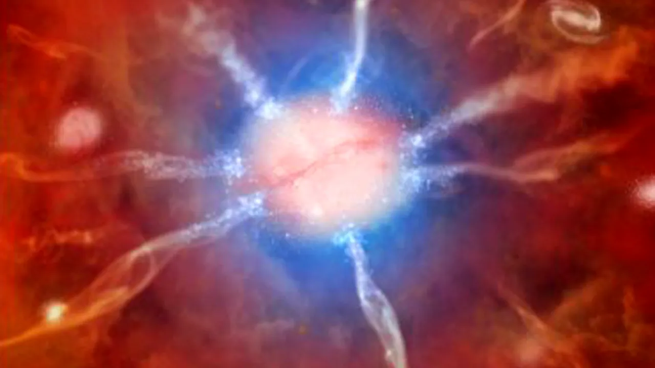 Un roi galactic de dimensiuni record, descoperit de astronomi