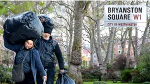 Parc din centrul Londrei, OCUPAT de români de etnie romă - GALERIE FOTO