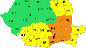 Codul portocaliu de ninsori şi viscol a fost prelungit până luni seară, în Bucureşti şi nouă judeţe