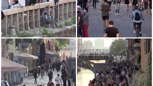 Distanţare ZERO. Locuitorii din Milano au luat cu asalt spaţiile publice fără măşti şi măsuri de protecţie. VIDEO