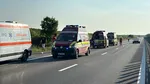 Călărași: Autocar răsturnat pe autostrada A2. A fost activat Planul Roșu de Intervenție