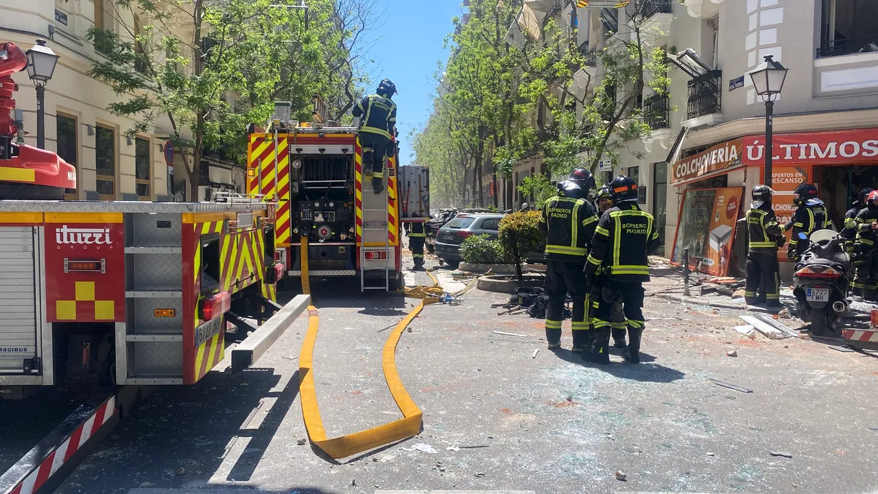 Explozie puternică într-o clădire din centrul Madridului. Cel puţin 17 persoane au fost rănite