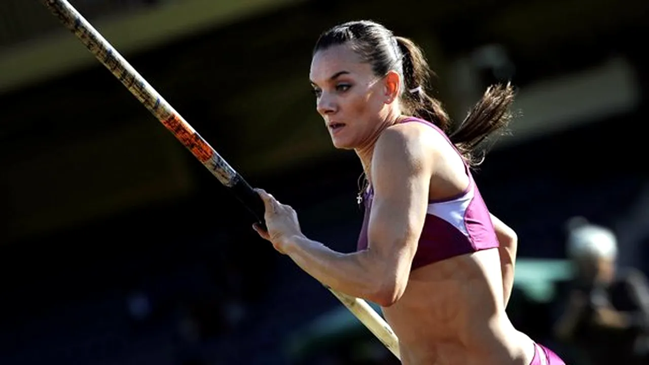 Elena Isinbaieva, emoţii din cauza unei accidentări la tendonul lui Ahile: 