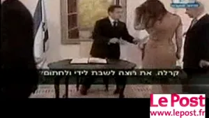 Israel: Un nou episod cu Nicolas Sarkozy şi stilourile (video)