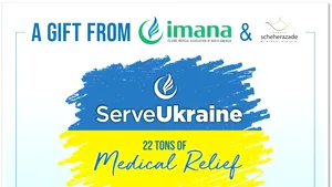 IMANA trimite prin Fundaţia Scheherazade din România provizii medicale urgente în ajutorul Ucrainei 