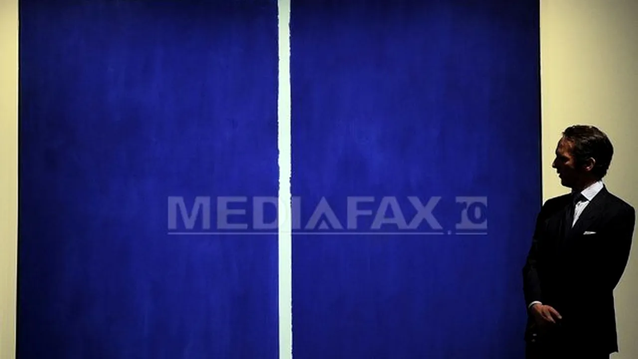 Un tablou de Barnett Newman, vândut la licitaţie cu 43,84 milioane de dolari
