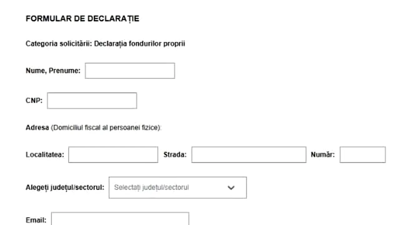 Tentativă de fraudă cu un link ce imită interfața Formularului Unic de Contact al ANAF