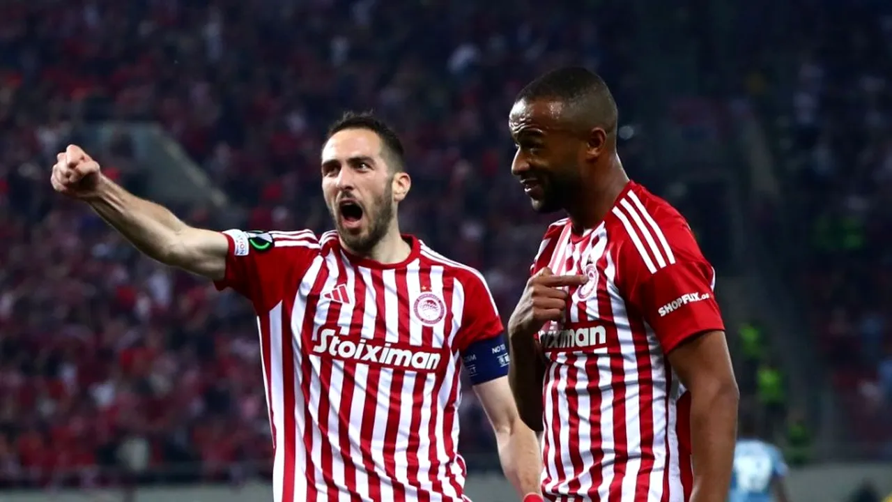 Olympiakos trece fără probleme de Aston Villa şi se califică în finala Europa Conference League