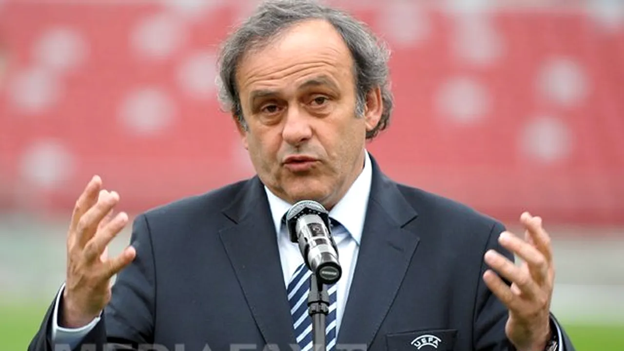 Michel Platini va depune luni contestaţia la Comisia de Apel a FIFA