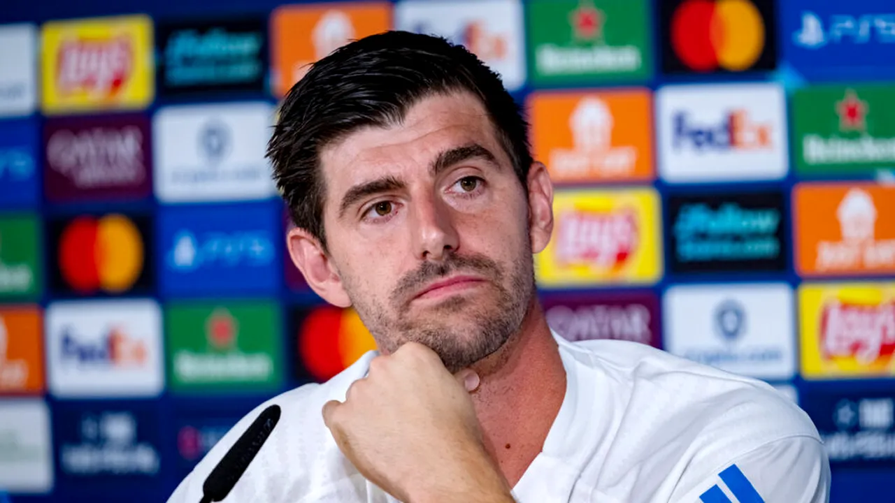 Thibaut Courtois, portarul Real Madrid, nu va juca în meciul cu Olympiacos din Champions League