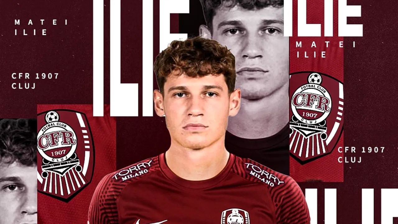 Internaţionalul român de tineret, Matei Ilie, este noul fundaş al CFR Cluj