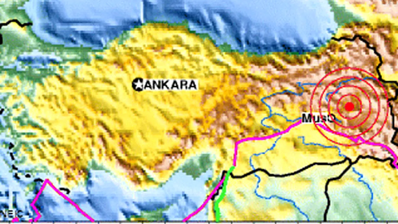 Cutremur cu magnitudinea 5 în estul Turciei
