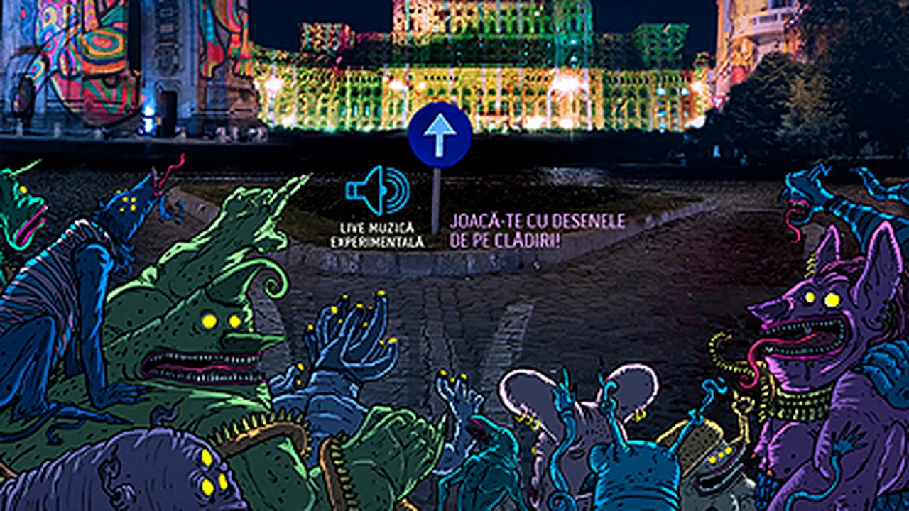 Proiecţii arhitecturale Urban Art, în noaptea de 20-21 septembrie