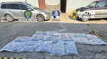 Captură de droguri la Petea. 38 de kilograme de canabis, găsite în plafonul unei autoutilitare