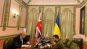 Premierul britanic, Boris Johnson, are o întrevedere cu Volodimir Zelenski la Kiev