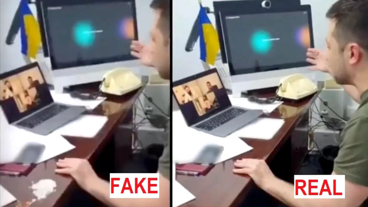 Ruşii distribuie imagini cu Zelenski având cocaină pe birou 
