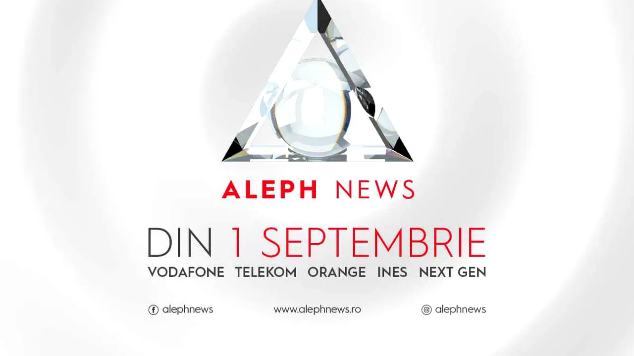 BREAKING NEWS. Vezi Aleph News pe cablu şi mobil. Şi te vezi!