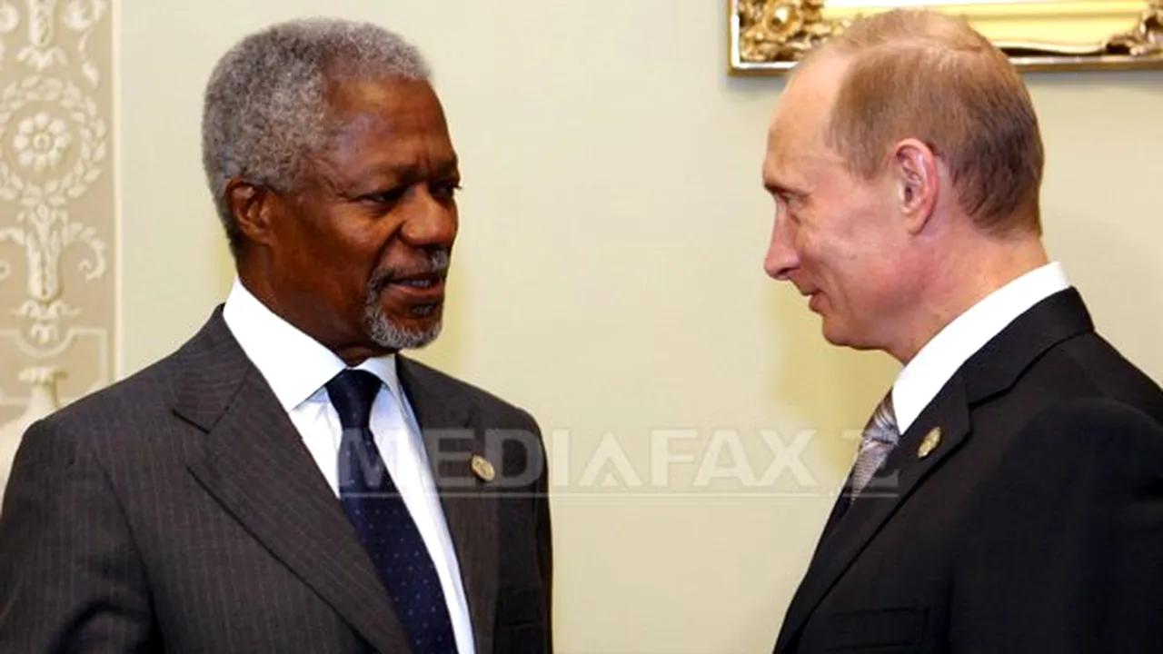 Kofi Annan i-a transmis lui Putin că situaţia din Siria a atins 