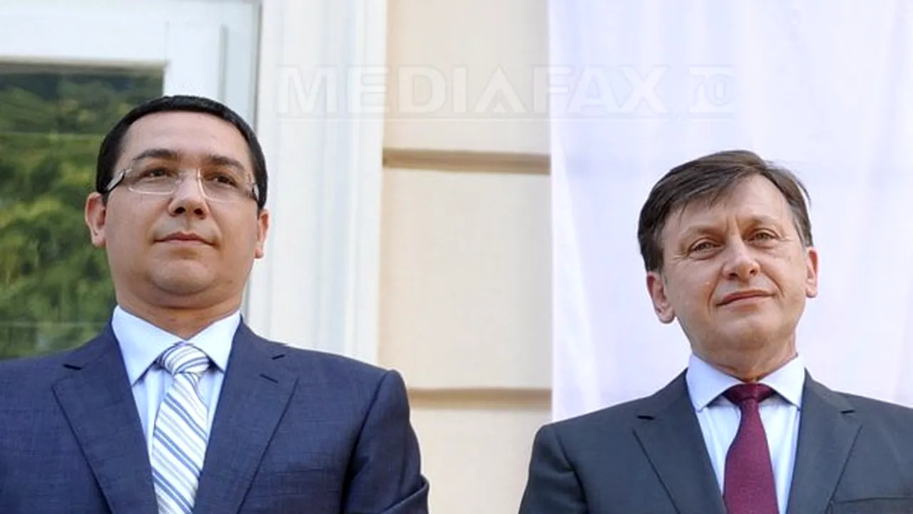 Antonescu şi Ponta au participat la ceremonia de Ziua Imnului Naţional