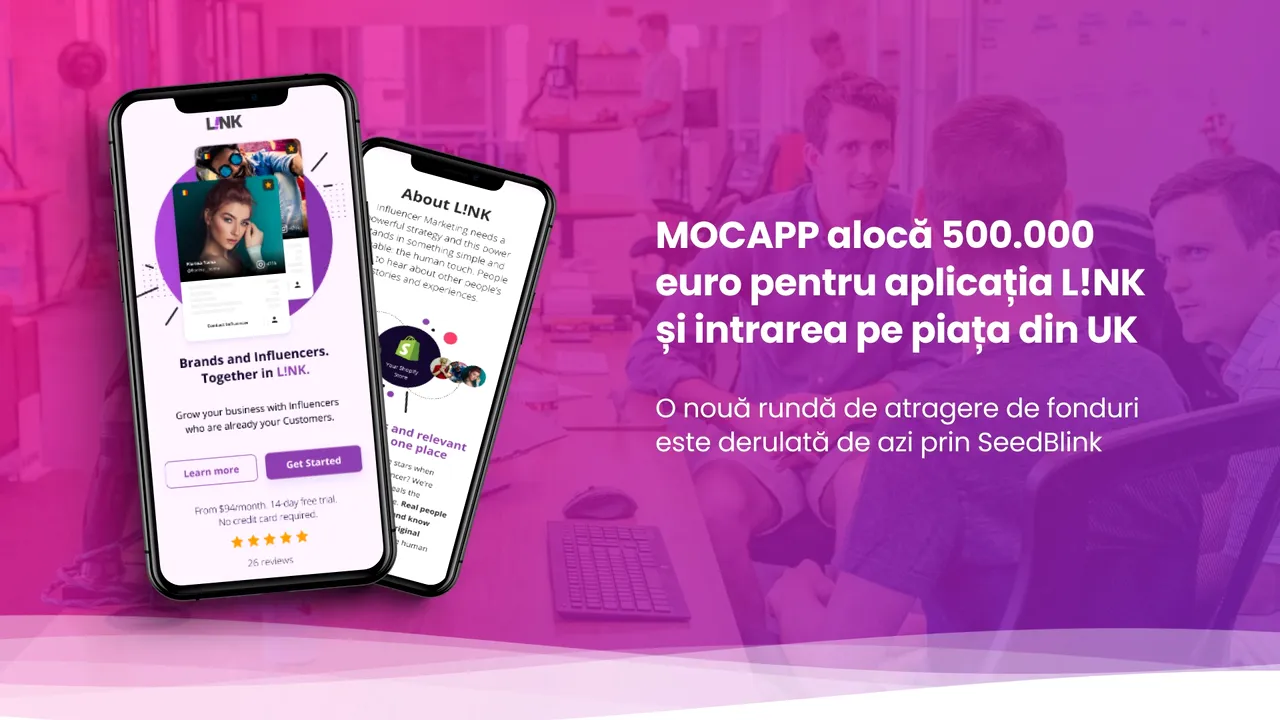 MOCAPP alocă 500.000 euro pentru aplicaţia L! NK şi intrarea pe piaţa din UK