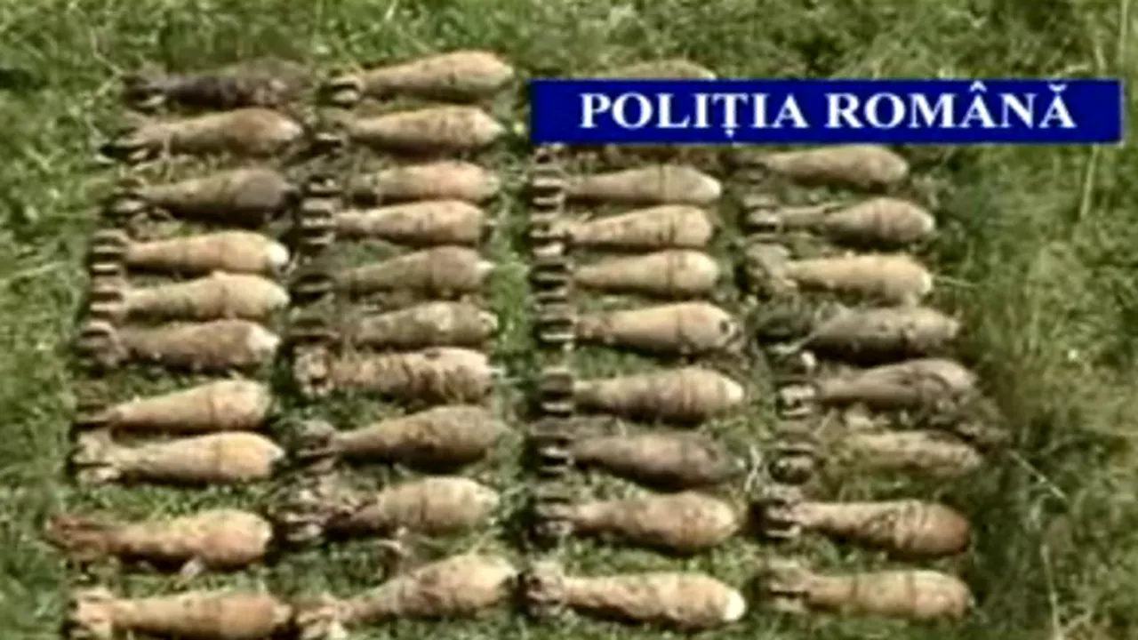 40 de proiectile neexplodate, găsite într-o pădure din Harghita