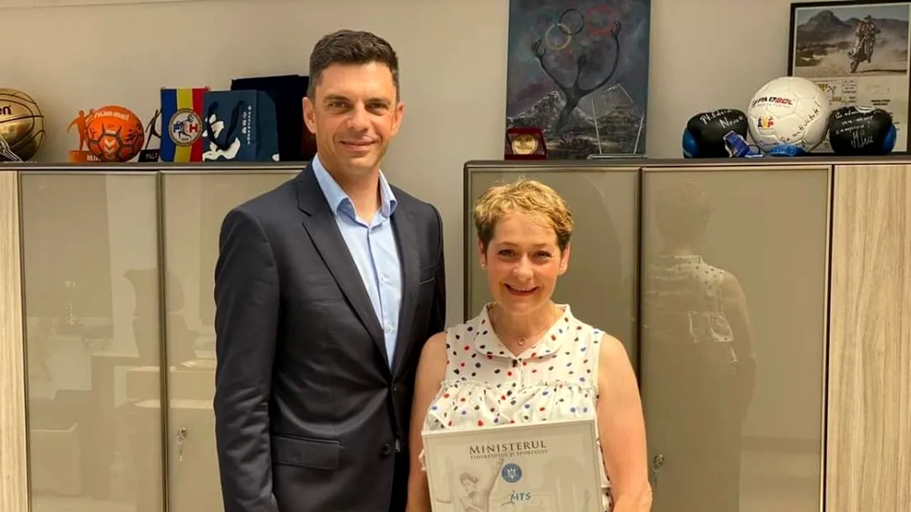 Campioana de la Los Angeles, Ecaterina Szabo, felicitată de ministrul Sportului, de ziua ei
