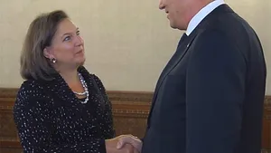 Întâlnire între preşedintele Klaus Iohannis şi Victoria Nuland, la Cotroceni. Nuland: Cu siguranţă vizita vi se datorează, am venit să vă văd - VIDEO