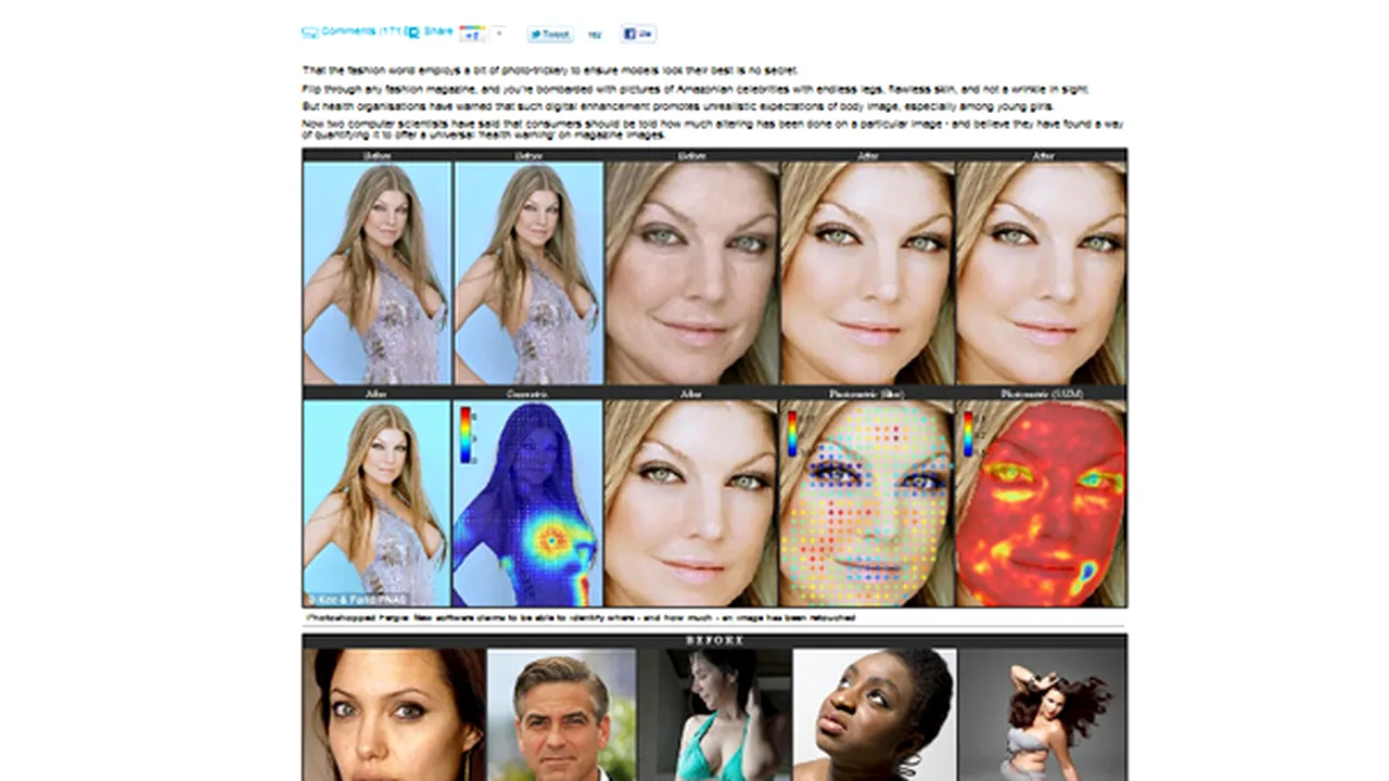 Adio Photoshop? A fost inventat programul care arată adevărata faţă a vedetelor