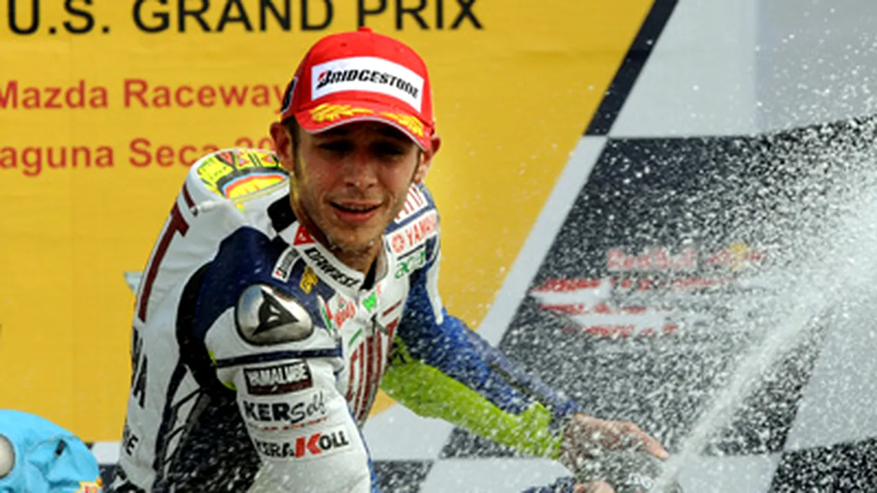 Valentino Rossi a câştigat Grand Prix-ul Statelor Unite