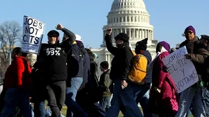 Proteste la Capitoliu: Peste 1.000 de oameni au cerut respectarea dreptului la muncă