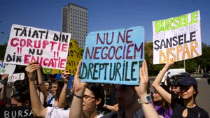 Protest al studenților și confederațiilor sindicale, organizat pe 29 octombrie, în fața Guvernului