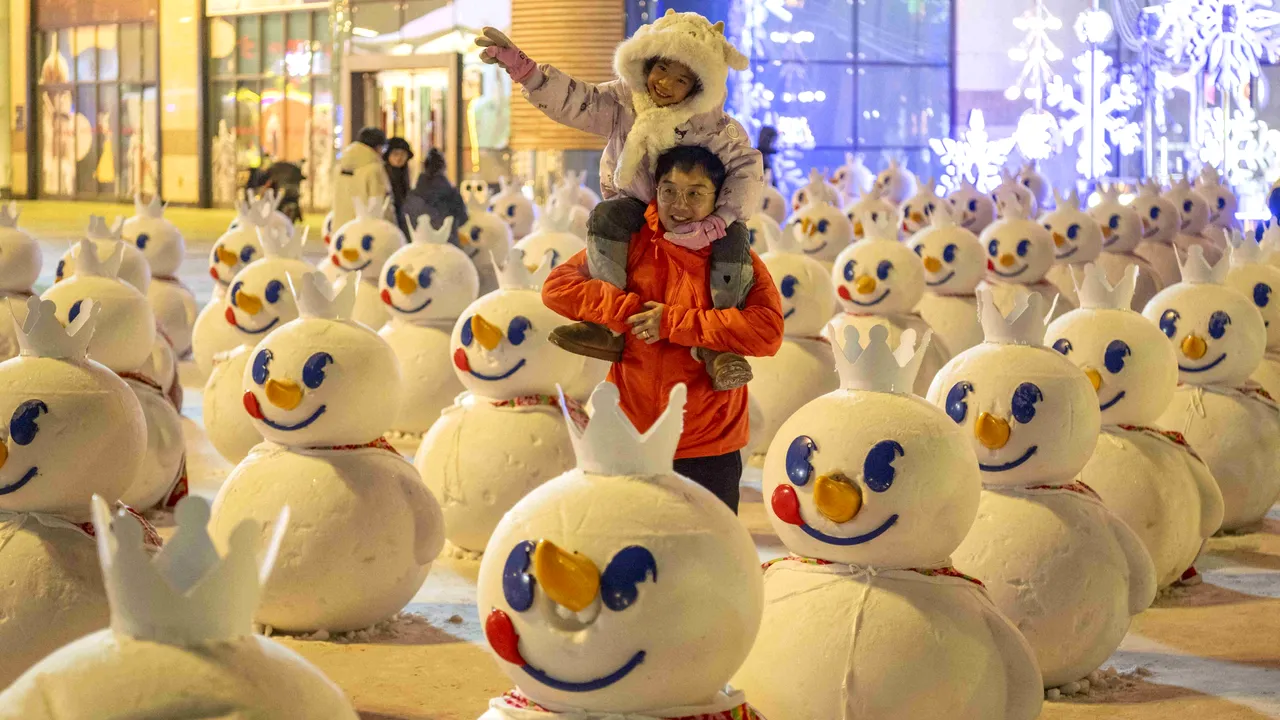Autorităţile dintr-o localitate turistică din China au folosit vată pentru a înlocui zăpada