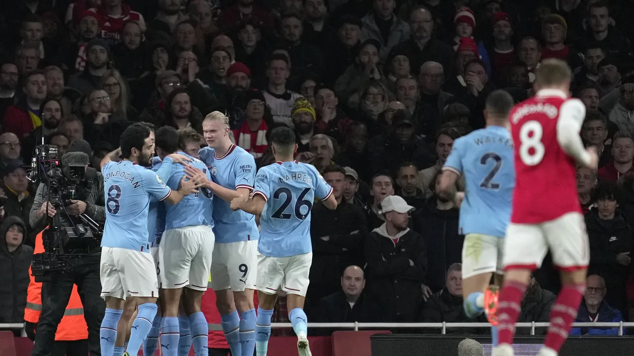 Manchester City a preluat şefia Premier League după victoria din derby-ul cu Arsenal