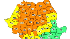AVERTIZARE METEO. Cod portocaliu de inundaţii pe râuri în judeţele Cluj şi Iaşi până vineri dimineaţă