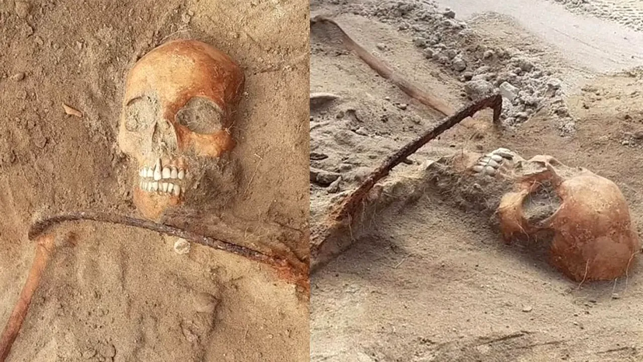 Arheologii au găsit scheletul unei „femei-vampir”