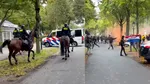 Proteste violente la Haga. Manifestanții de extremă dreaptă, dispersați de poliție