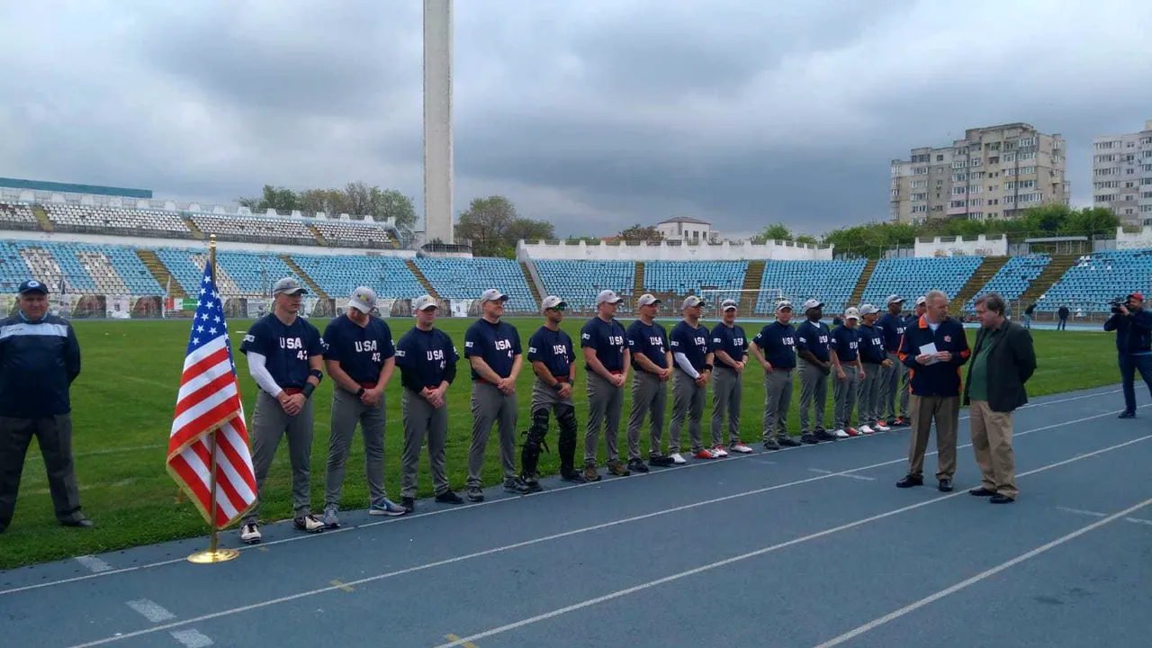 România a învins la baseball echipa SUA, formată din militari de la baza Mihail Kogălniceanu | FOTO
