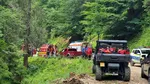 Mașină răsturnată în zona Cabanei Ciucaș. Patru persoane au avut nevoie de îngrijiri medicale