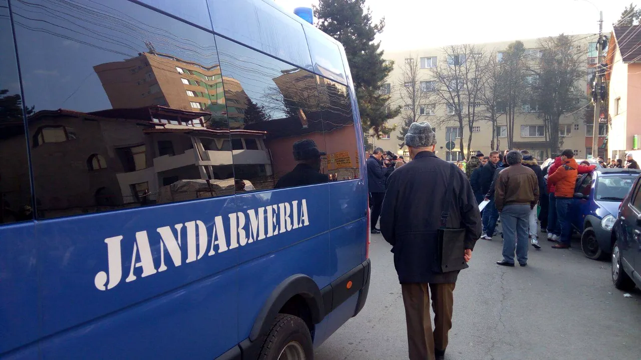Maşină a Jandarmeriei, implicată într-un accident: Patru jandarmi şi un pasager au fost răniţi şi transportaţi la spital