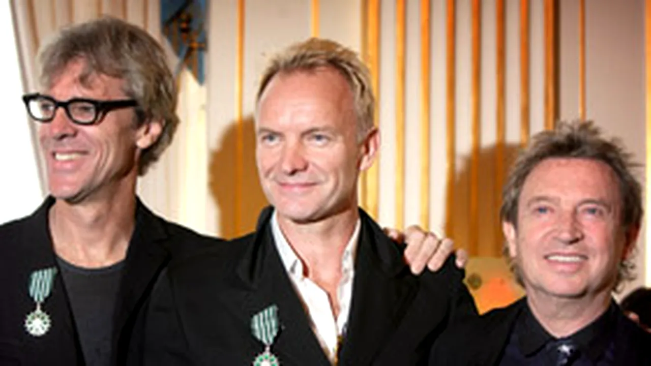 The Police amână două concerte pentru că Sting suferă de o infecţie în gât