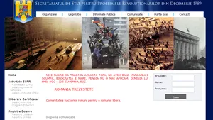 Mesaje împotriva Guvernului pe site-ul SSPR. Hackerii cer demisia Guvernului Boc