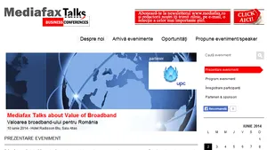 CEO Europa Centrală şi de Est al UPC vine la conferinţa Mediafax Talks about the Value of Broadband