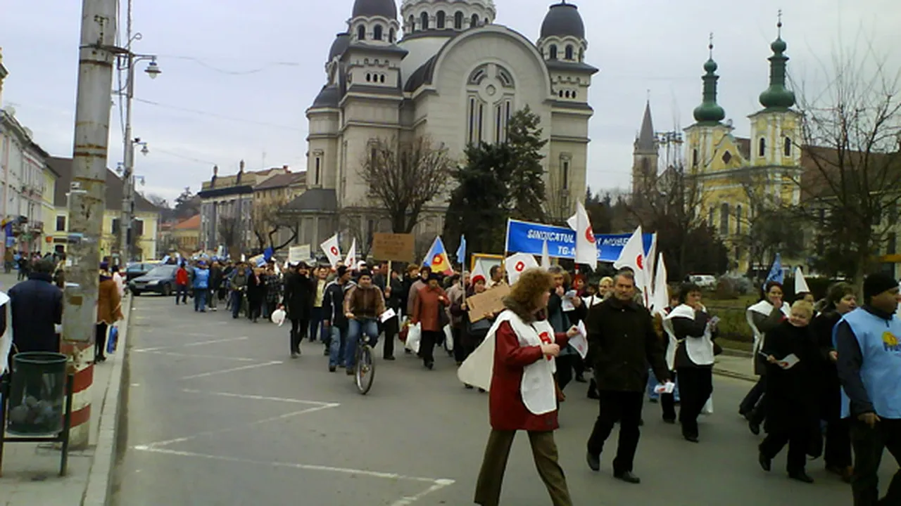 Sindicaliştii au protestat în ţară faţă de Codul Muncii