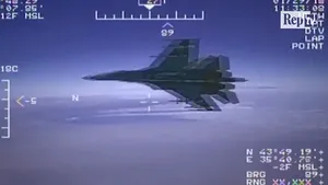 Pentagonul a difuzat imaginile incidentului produs deasupra Mării Negre între un avion rus şi unul american - VIDEO